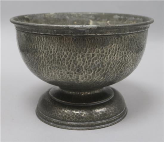 A Liberty & Co pewter bowl